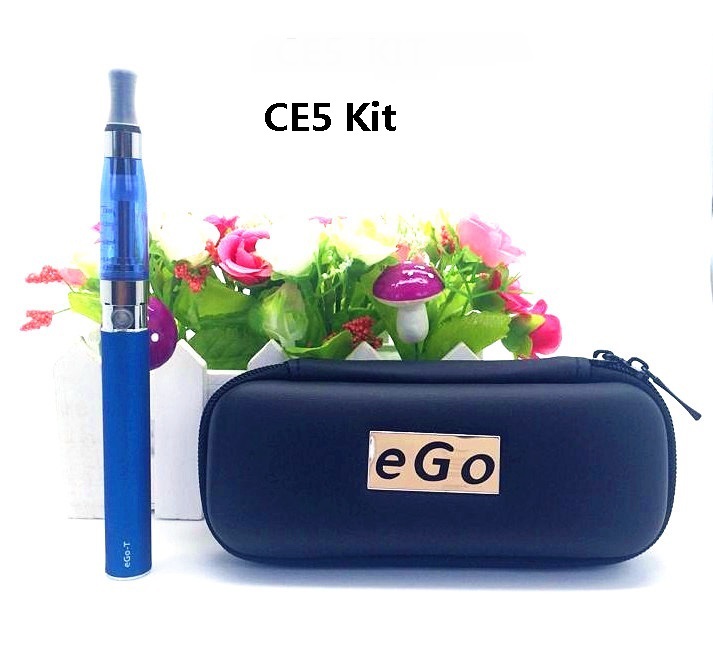 Гаджет  EGO CE5 Atomizer Single Starter Kits 650/900/1100mah ce5 atomizer eGo-T Battery Zipper Case electronic cigarette wholesale 5pcs  None Бытовая электроника
