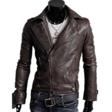 2015 New Men Leather & Suede Fashion Jackets  High quality men’s leather jackets coat men’s biker leather jackets Free shipping