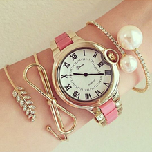 Nueva llegada con encanto mujeres relojes 2015 elegancia relojes vestido ginebra marca
