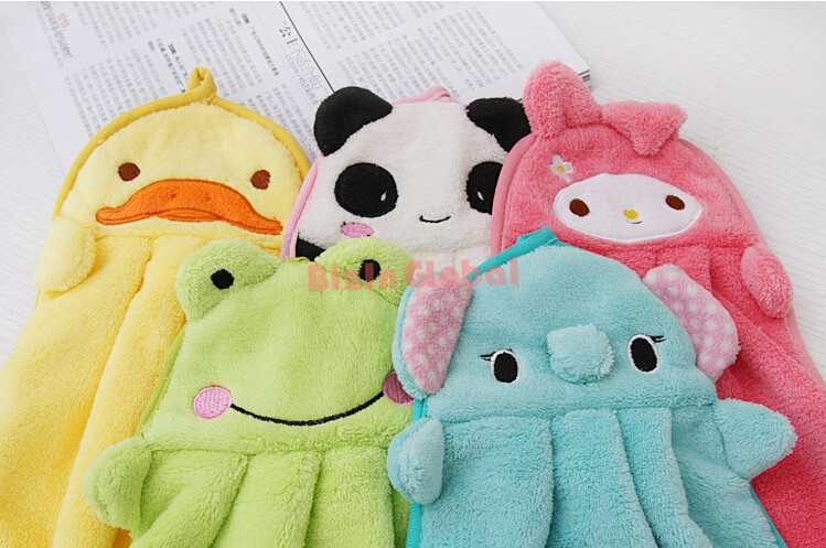 Cute Animal Microfiber Kids Children Cartoon Absorbent Hand Dry Towel Lovely Towel For Kitchen Bathroom Use (7)