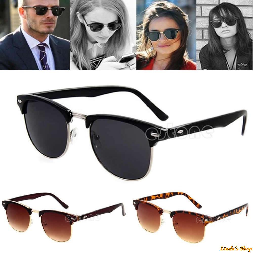 Fashion Retro Vintage Womens Mens Designer Oversized Sunglasses Glasses Hot PY Free Shipping