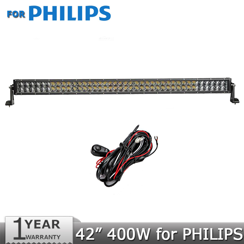 For PHILIPS 42 inch 240W LED Work Light Bar Beam Combo ATV 4x4 Led Bar Offroad for 12V 24V SUV UTV Wagon 4WD Pickup Driving Lamp