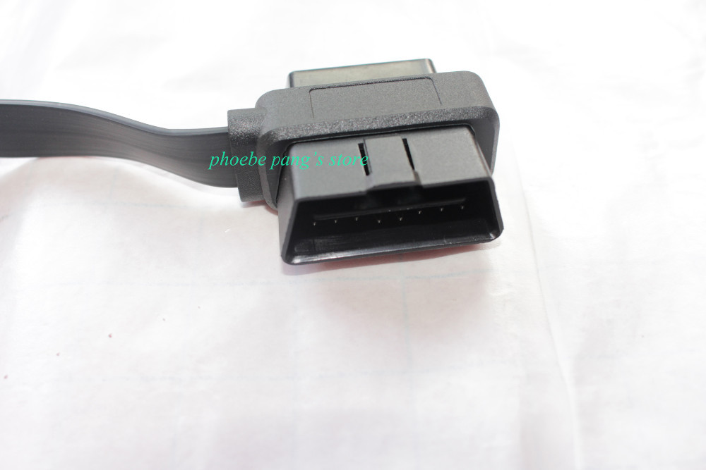 OBD- OBDII OBD II 2 OBD2 16 pin Male to Female Thin and smooth extension cord (13)