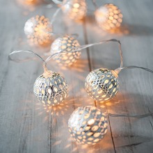 Battery operated Jingle Bells 10LED metal fairy light decoration lighting for wedding/christmas, Party, Bedroom