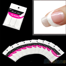 Each Pack includes 48 guides French Manicure Nail Art Form Fringe Guides Sticker DIY Stencil 02T2