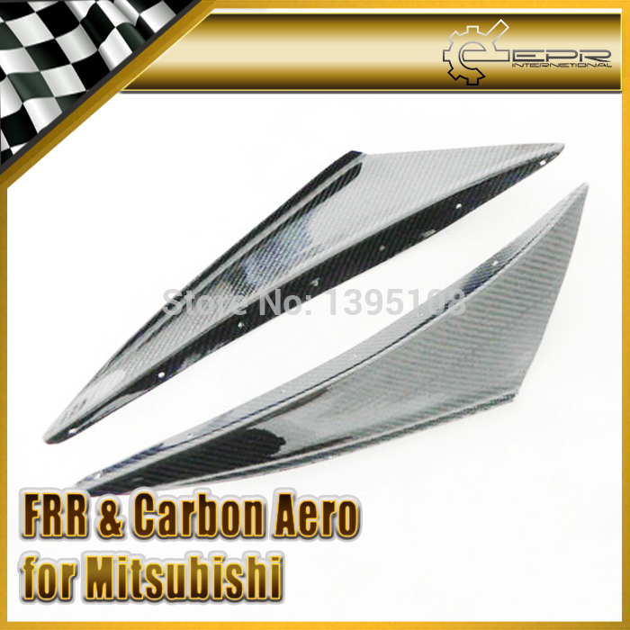 Фотография New Car Styling For Mitsubishi Evolution VI EVO 6 Carbon Fiber Front Bumper Canard 2pcs In Stock Car Accessories