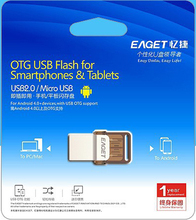 Eaget V9 Usb Otg Flash Drive 8GB USB 2 0 Micro Usb Double Plug Smartphone Pen