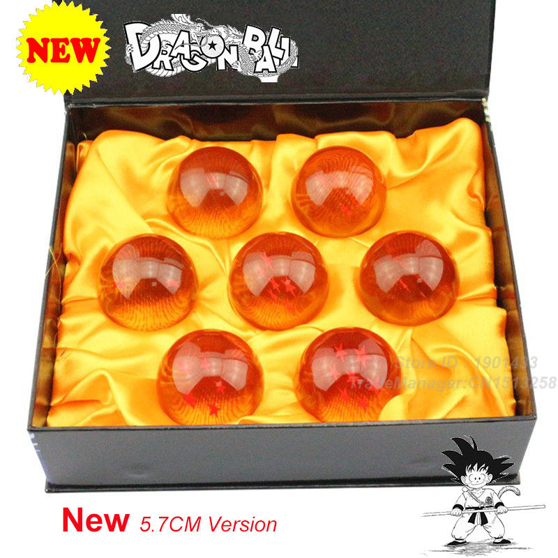 New 5.7cm Dragon Ball Z New In Box DragonBall 7 Stars Crystal Ball Set of 7 Dragon Ball Z Balls Complete set