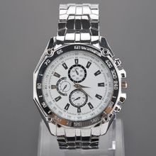 2014 new hot men watches Classic Stainless Steel Three Decorative Sub Dials quartz Business Wristwatches zx