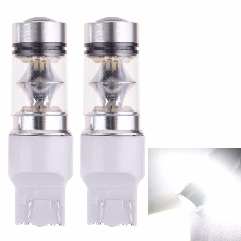2x 7443 t20 100W 1000LM CREE XBD Chips W21/5W LED Car Daytime Running