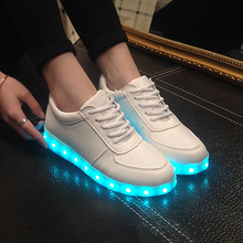 2016 Fashion High Quality Led Shoes For Adult USB Charging Women Casual Shoes Men Glowing Unisex Lovers Light Shoes c2 65