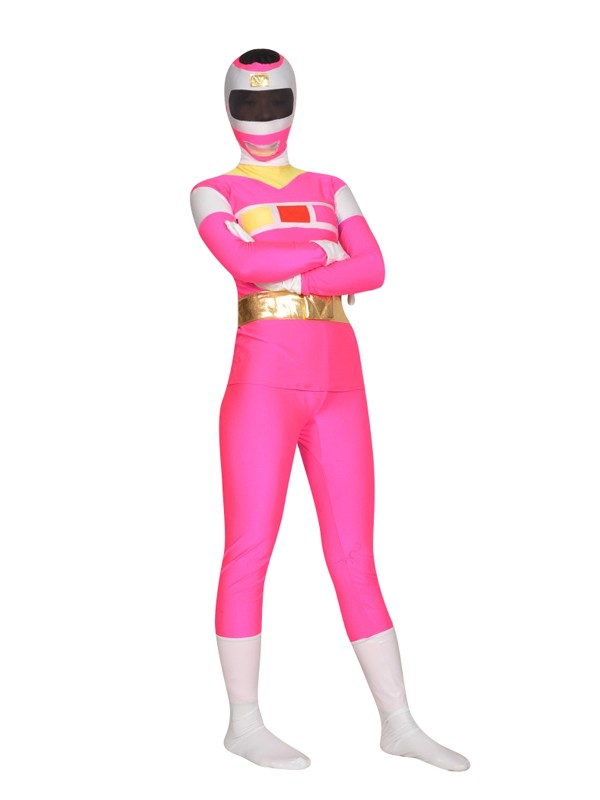 Denji Sentai Megaranger Costumes Lycra Spandex Cosplay Zentai Halloween 