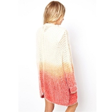 Cardigan pure color casual knitting long sleeve women sweater new autumn winter fashion temperament loose women