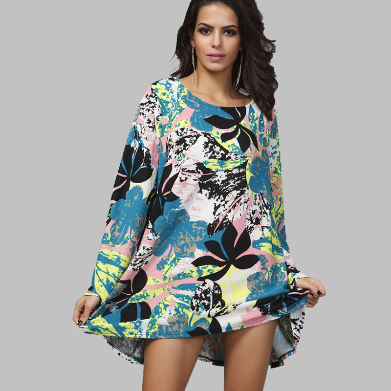 2015 New Fashion Women Spring Winter Casual Dress Long Sleeve Women s Leopard Print Sweater Dress