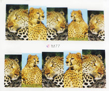 Sexy Leopard Animal Water Transfer Nail Sticker 12Designs 10sheets DIY Nail Beauty Accessories Full Cover Nail