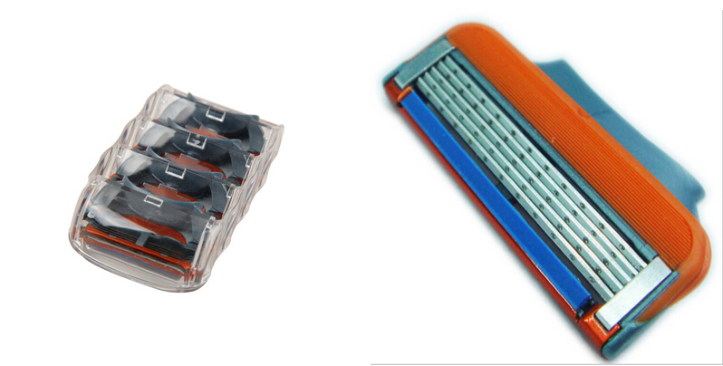 Brand New 4 pcs lot 5 Blades Men s Face shaving Razor Blades shaver blades For