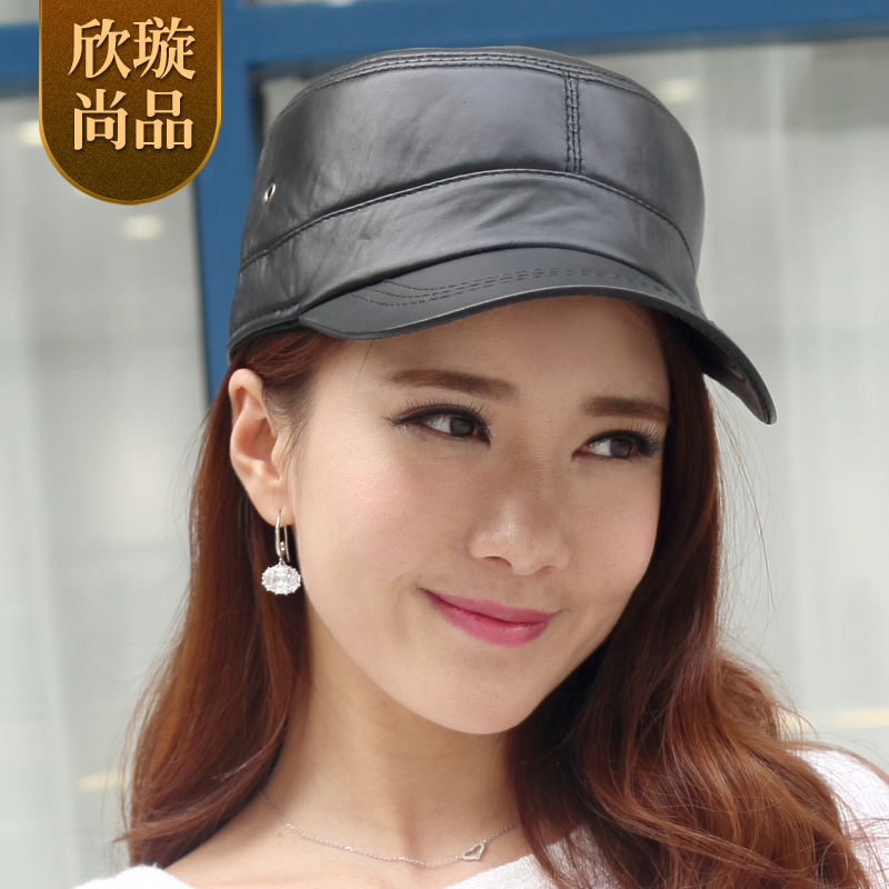 Yan Xuan still products 2014 Haining leather baseb. - Yan-Xuan-still-products-2014-Haining-leather-baseball-cap-for-men-and-women-lambskin-leather-hat