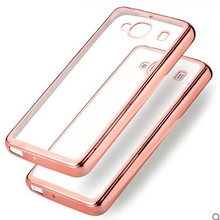 clear pink Gold back cover case for xiaomi redmi 2 redmi2 original armor transparent soft tpu cell phone battery cover cases