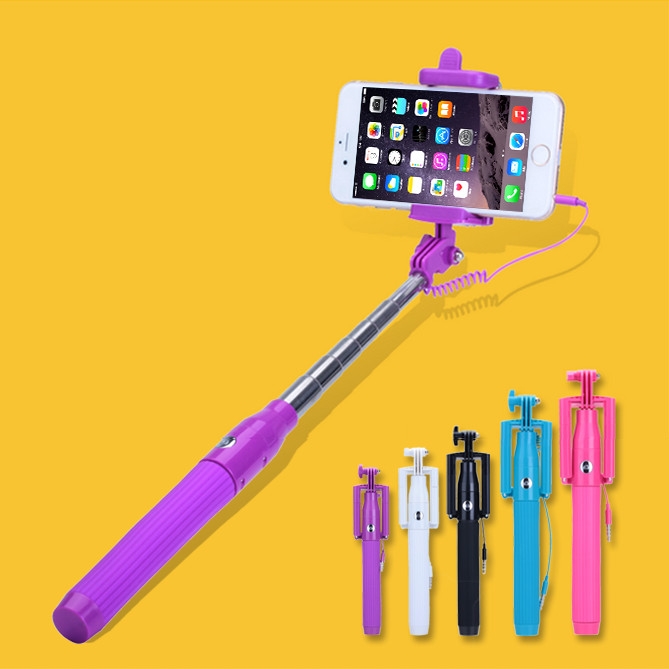 2015 new portable mini Wired Selfie Stick Handheld...