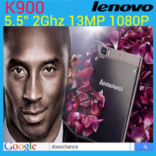 Original Lenovo K900 cell phone Russian polish smartphone Intel z2580 CPU  2GHZ 16GB /32GB 5.5 inch 1080P FHD Screen mobile