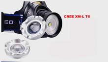 2000LM CREE XM L T6 LED Headlamp Headlight 18650 flashlight Torch head light lamp 2x 5800mAh