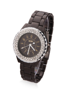 Brand quartz SOKI gun color watches luxury set auger watchcase business watch Free shipping