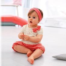 Princess Girl Baby Dots Bow Short Sleeve Tshirt Short Pants 2Pcs Clothes Costume