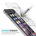 100pcs Full cover whole transparent Curved Edge 0 26mm 9H Tempered Glass Screen Protector for iPhone