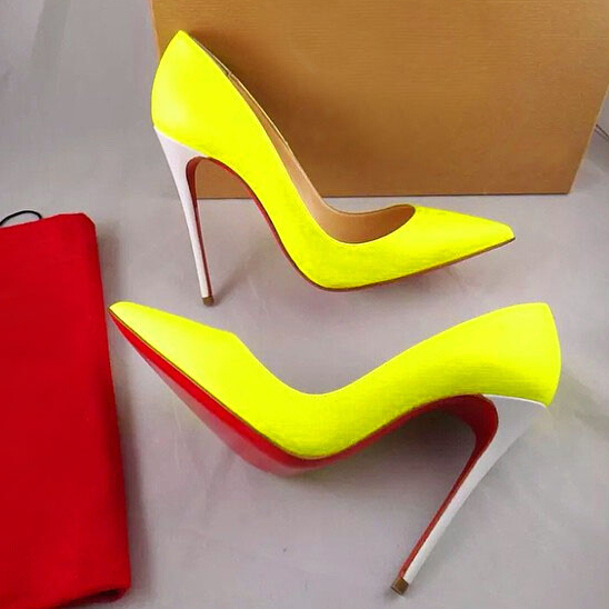 High Quality Yellow Patent Leather Pumps-Buy Cheap Yellow Patent ...