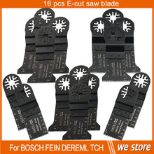 16 unids 32 – 45 mm oscilante multiusos de hojas de sierra para tch, fein, Dremel etc, renovador herramienta de bricolaje en casa, de corte de madera