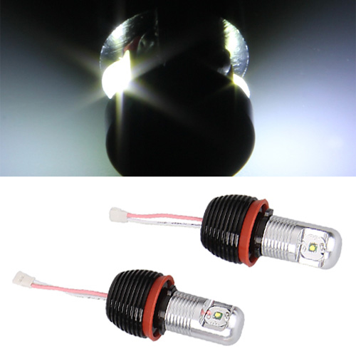 2pcs Car H8 Marker Angel Eye Lamp White LED Light 10W 12V for BMW e90 e91