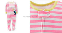 2015 Spring Summer Carter s Baby Rompers Socks Boy Girl Bedclothes 100 Ribbed Cotton Newborn Jumpsuits