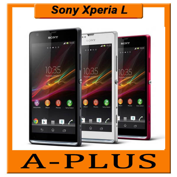 C2105 Original Sony Xperia L s36h Qualcomm Dual Core 8MP GPS WIFI Android Smart Mobile Phones