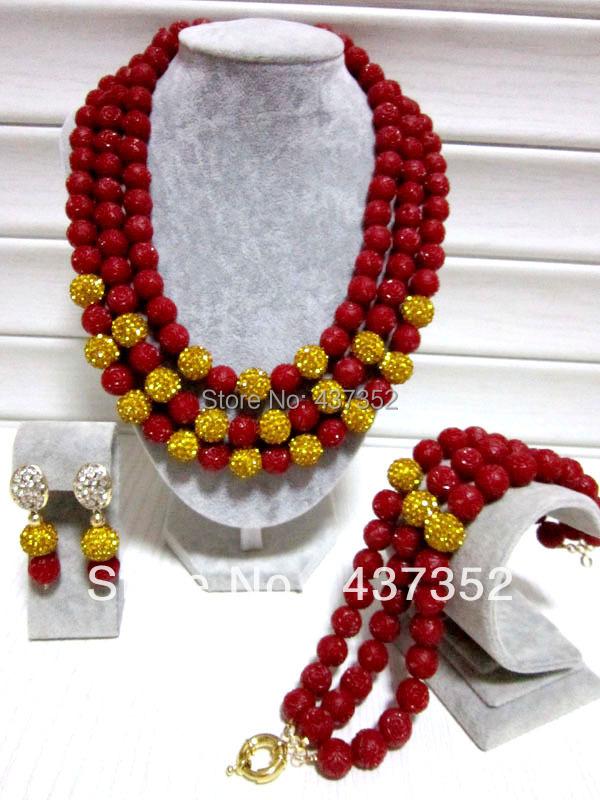 Amazing! Resin Carved Flower Coral Beads Jewelry Set African Wedding Jewelry Set Necklace Bracelet Clip Earrings CWS-057