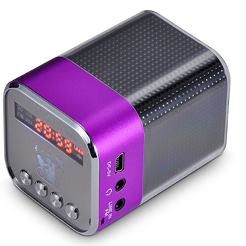 mini portable speaker digital music players bluetooth speakers Support TF U disk FM radio clock alarm