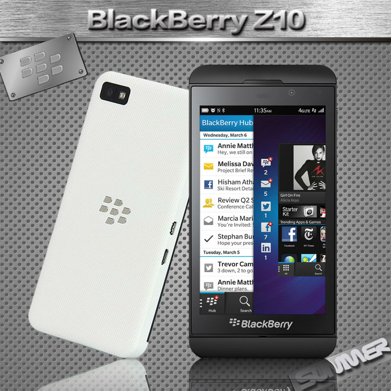 Original Unlocked Blackberry Z10 Cell Phones Dual core GPS Wi Fi 8 0MP 4 2 2G