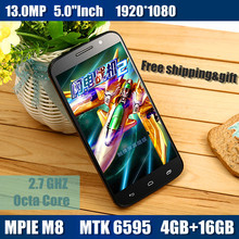 Original mobile phone LTE 4G M8 MTK6595 Octa Core 5.0″ 1080P 4GB RAM 16GB ROM GPS Dual Sim 13.0MP Camera android 5.0 Smartphone