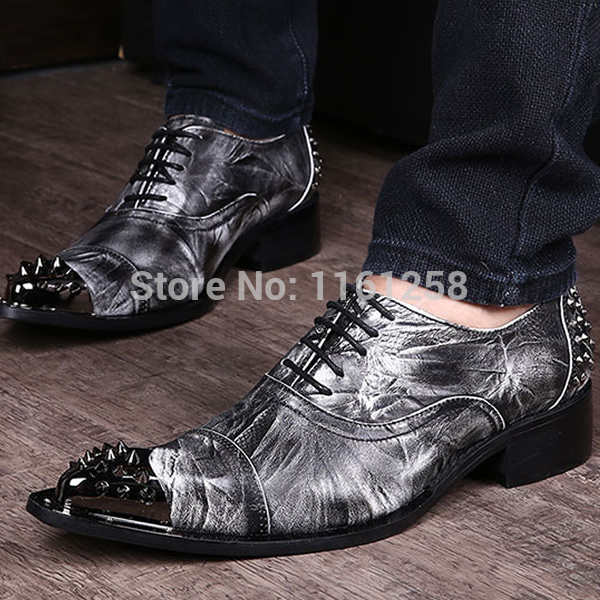 US6.0-12 Plus Size Genuine Leather Men's Shoes Business Formal Pointed Toe Carved Oxfords Vintage Wedding Dress Shoes