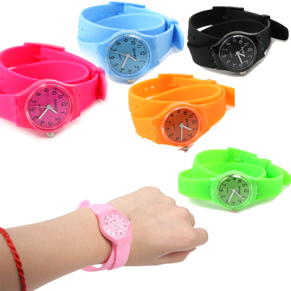 Hot Selling Multi color Students Rubber Candy Cute Girls Womens Jelly cool watch L05306