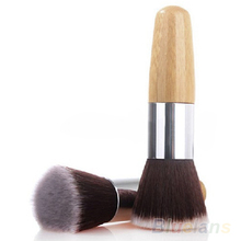 Flat Top Buffer Foundation Powder Brush Cosmetic Makeup Basic Tool Wooden Handle 04PB