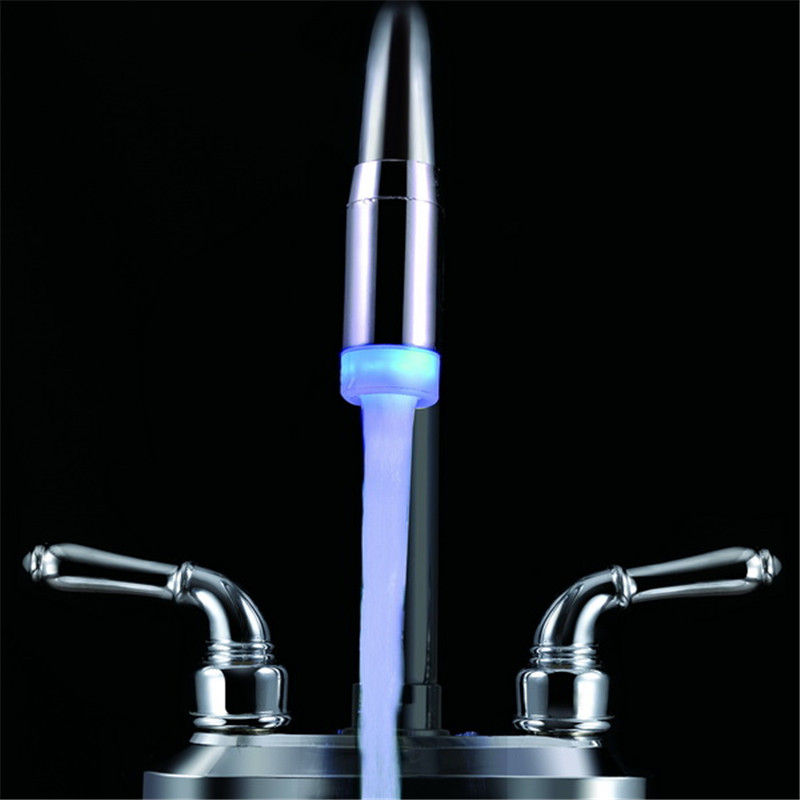 Brass Beatutiful 3 Colors Temperature Sensor LED Light Water Kitchen Sink Faucet Sprayer Nozzle Brass Beatutiful 3 Colors Temperature Sensor LED Light Water Kitchen Sink Faucet Sprayer Nozzle