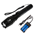 Waterproof Adjustable Focus Zoom 5 Mode 5000 lm CREE T6 LED Flashlight for Camping Hiking Cycling