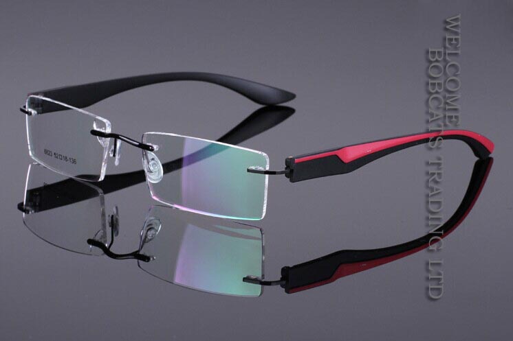 NEW Mens Womens sport TR90 Rimless Glasses Optical ...