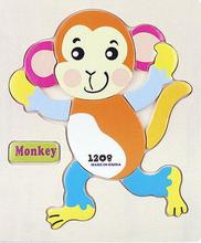 Wooden child educational wooden jigsaw puzzle 9 pieces of the 3 6 8 year old animal