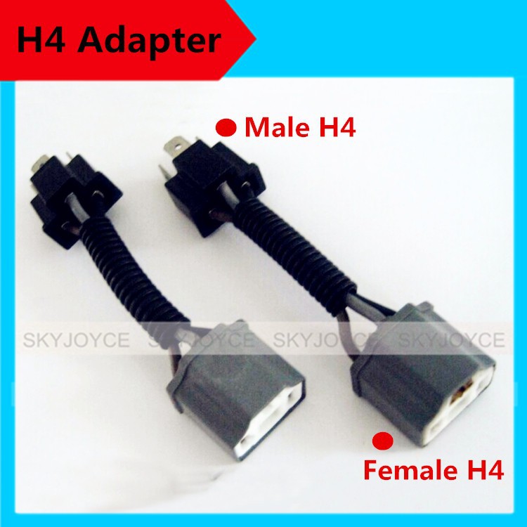 H4 femal and male adapter connector wire cable (4)