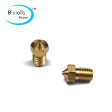 3 D printer accessory DIY copper/brass nozzle 0.3/0.4 mm for 3 mm filament E3D hotend top quality free shipping