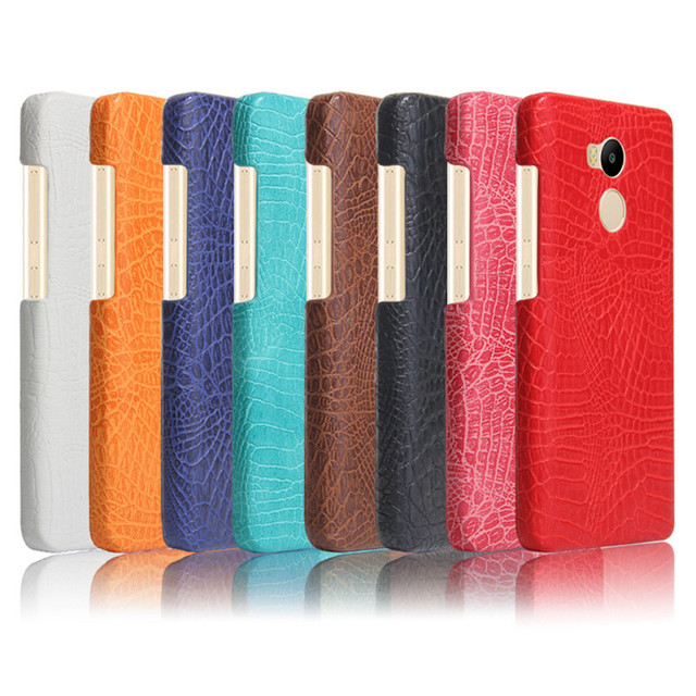 Redmi 4 Pro случае Xiaomi Redmi 4 Pro Простые телефон сумка роскошные Крокодиловой Кожи PU кожаный Чехол Защитный Чехол Redmi 4 Pro 5.0