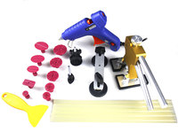 Super PDR Tools Kit Include Glue Gun Red Glue Tabs PDR Bridge Rubber Scraper Paintless Dent Repair Tools Y-022