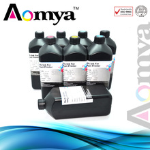 Aomya Any 8 PCS of Specialized UV Curable LED Ink for Epson for Printing on Soft Materials, 8x1000ml