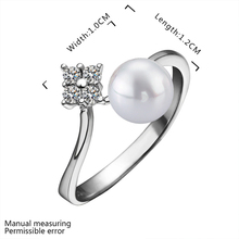 Engagement 925 Silver Pearl wedding Ring For bijoux women Sterling Silver Jewelry love jewellery JZ5521
